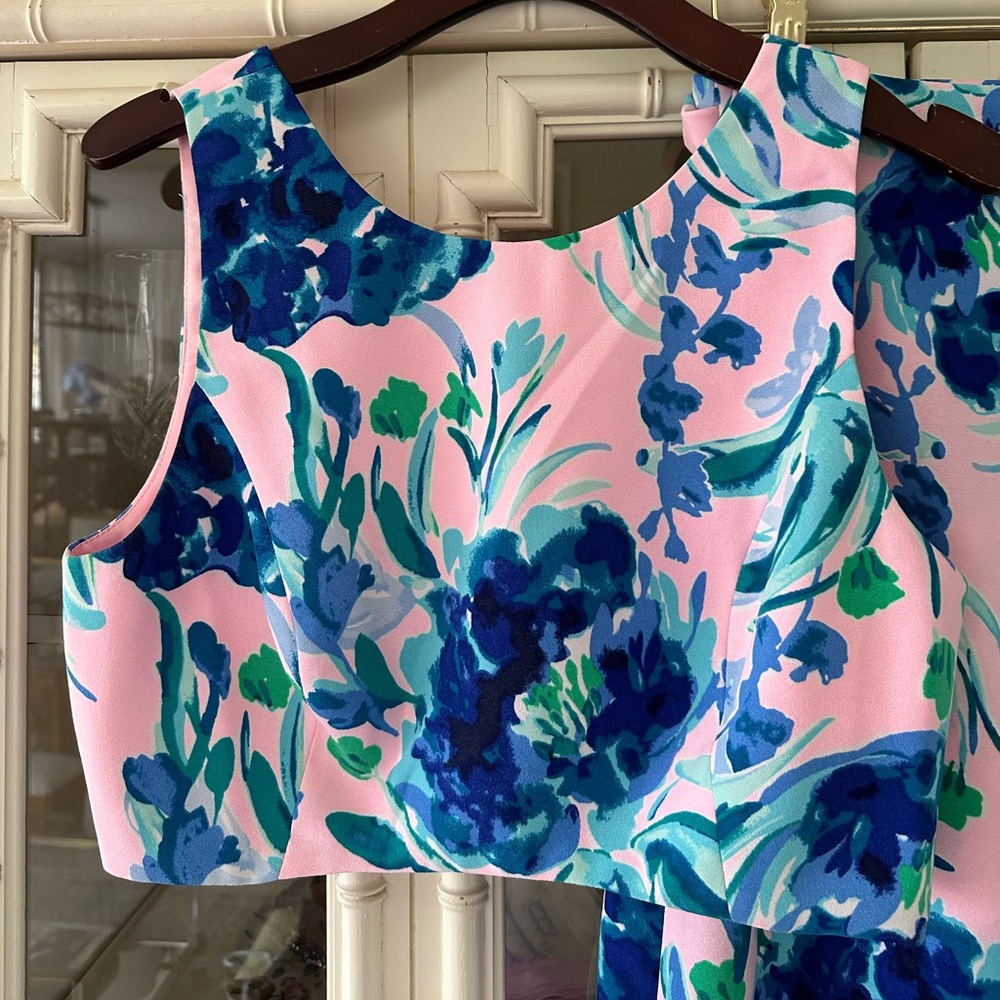 Lilly Pulitzer Jemma Set Crop Top and Maxi Skirt in Sweet Pea Size 6 - Picture 3 of 8